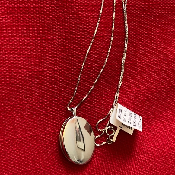 Blue Resin Cameo Lady Necklace (Locket) - Picture 6 of 8